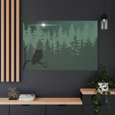 Owl at Midnight Classic Canvas