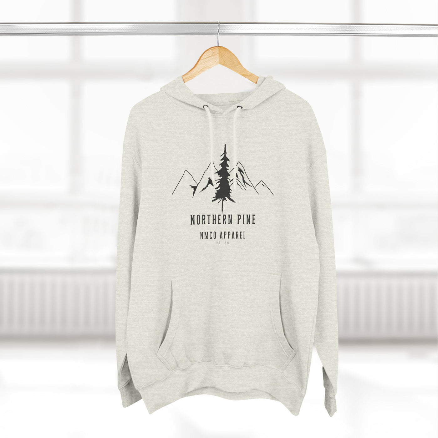 Northern Pines Three-Panel Fleece Hoodie