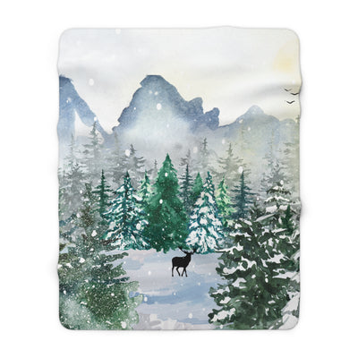 Winter Storm Sherpa Fleece Blanket