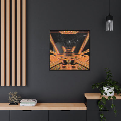 Explosion In Space Canvas Wraps, Square Frame