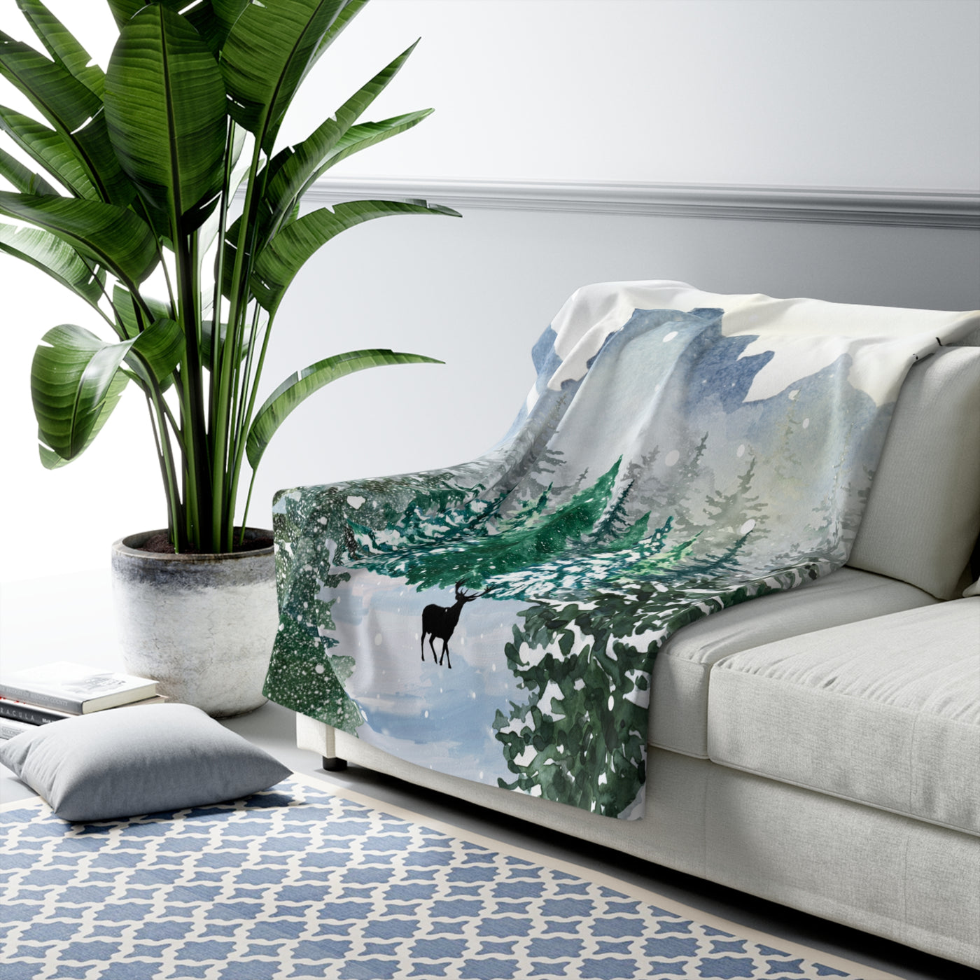 Winter Storm Sherpa Fleece Blanket