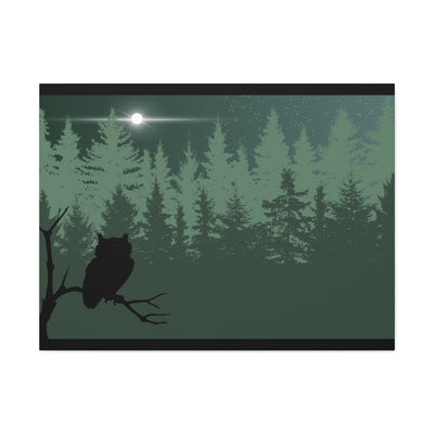 Owl at Midnight Classic Canvas