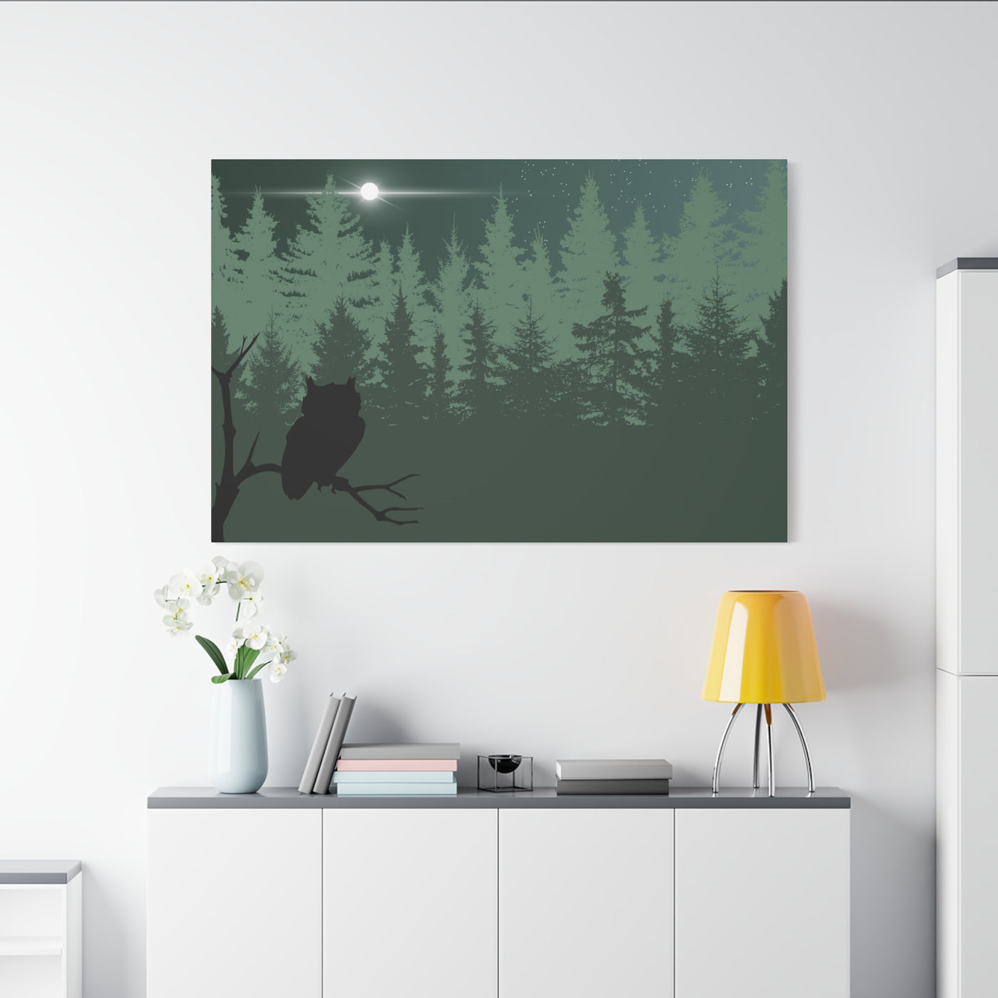 Owl at Midnight Classic Canvas