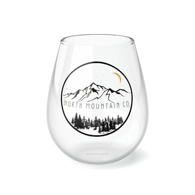 Deer Under Midnight Moon Stemless Wine Glass, 11.75oz