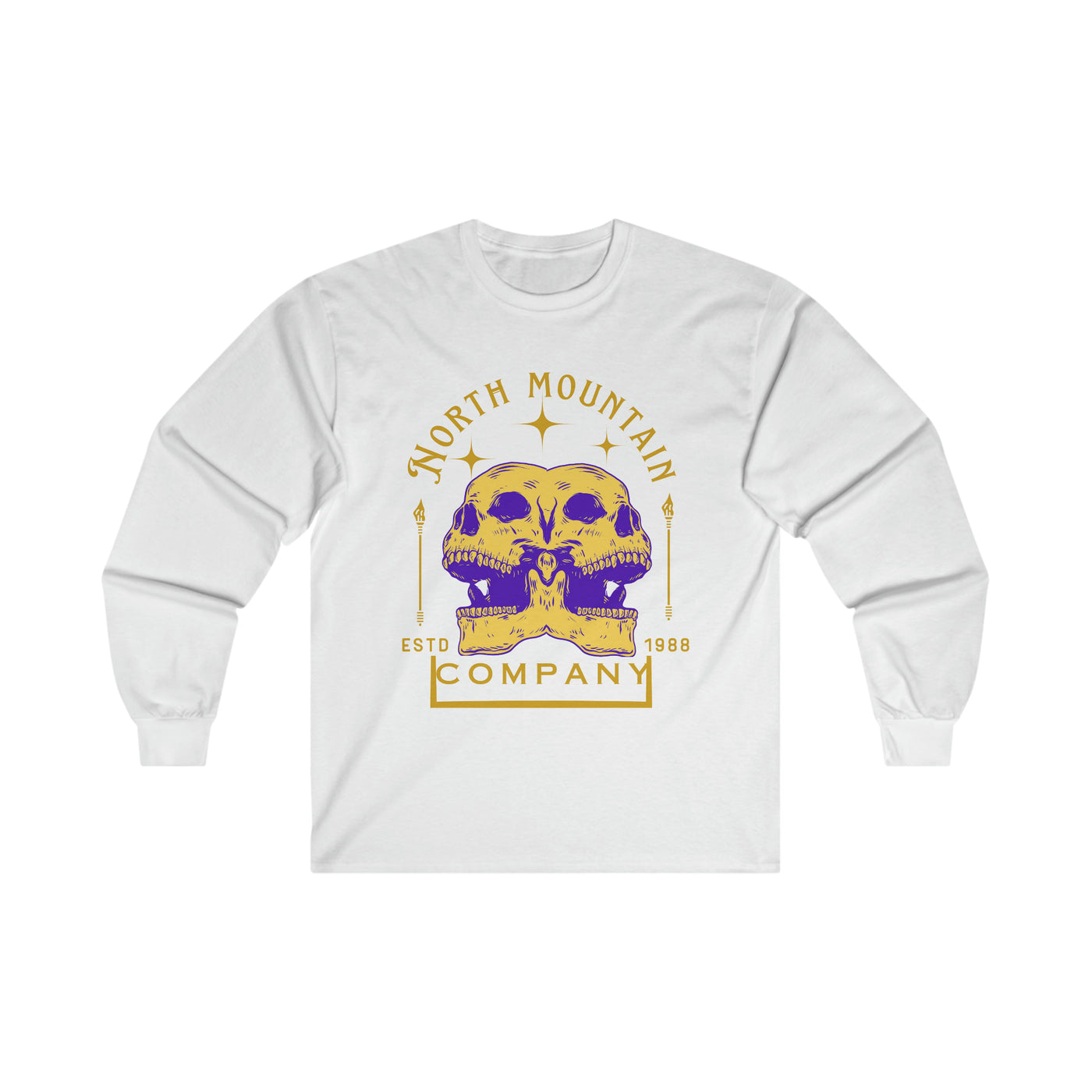 Dueling Skulls Ultra Cotton Long Sleeve Tee