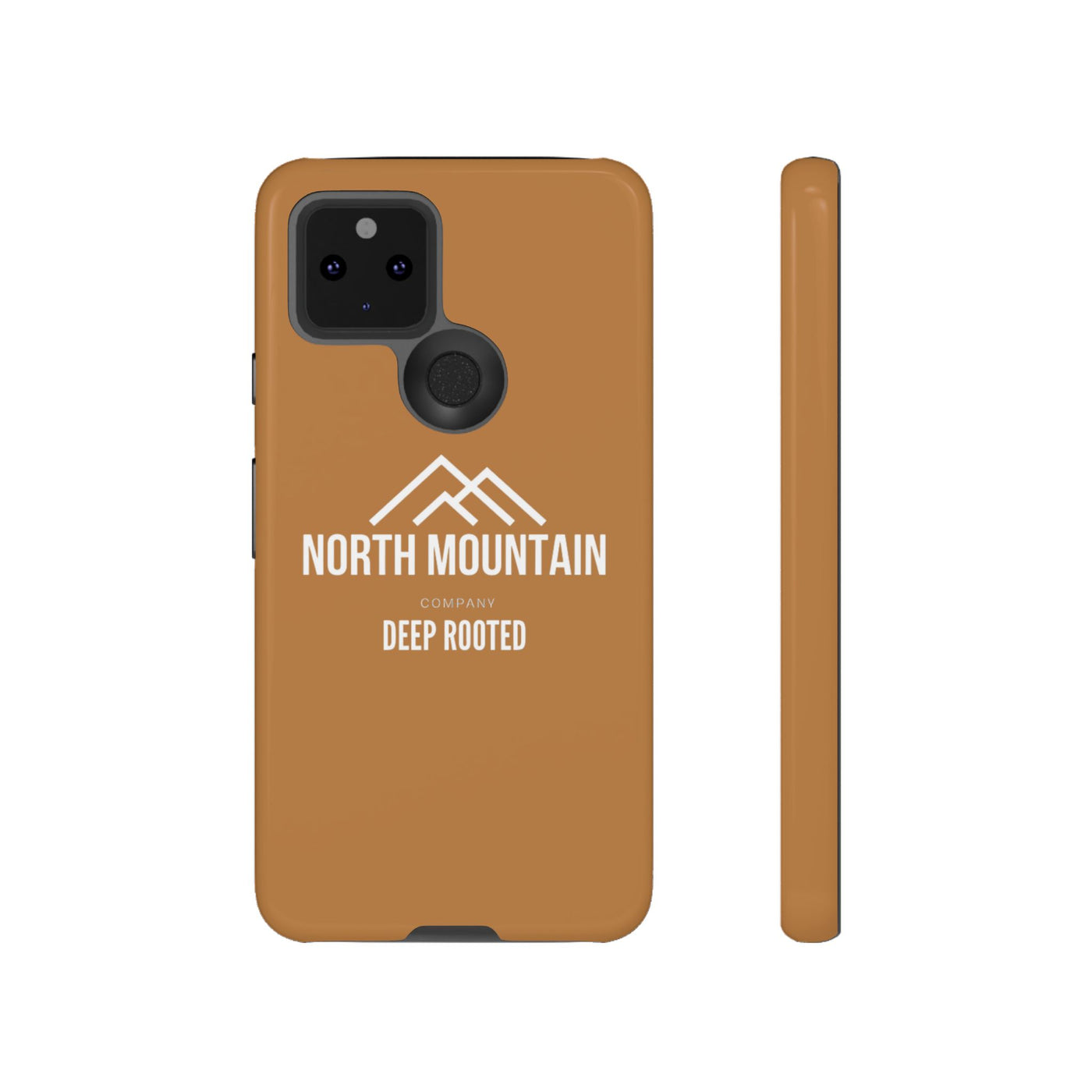 Logo Brown Leather Tough Cases