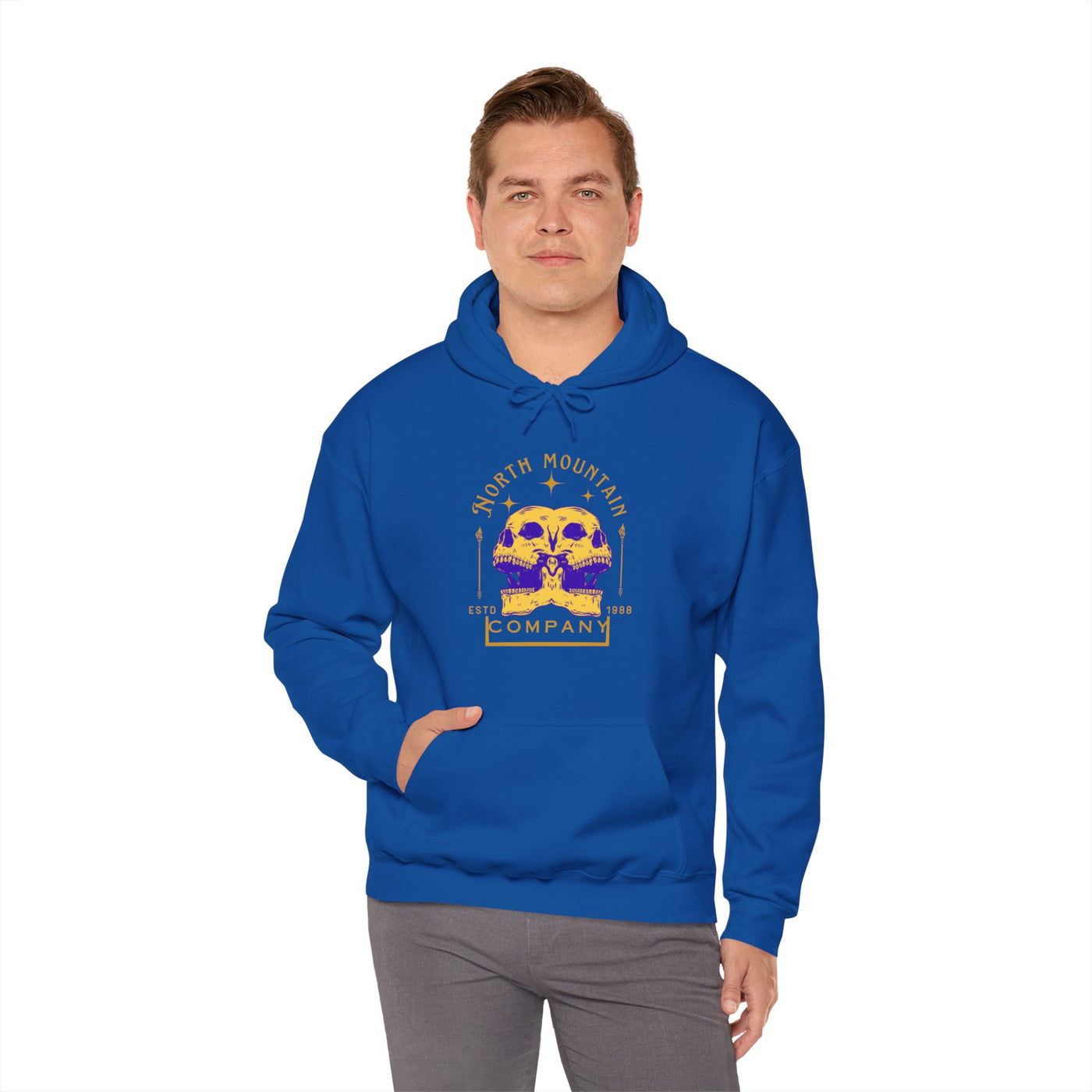 Dueling Skulls Heavy Blend Hoodie