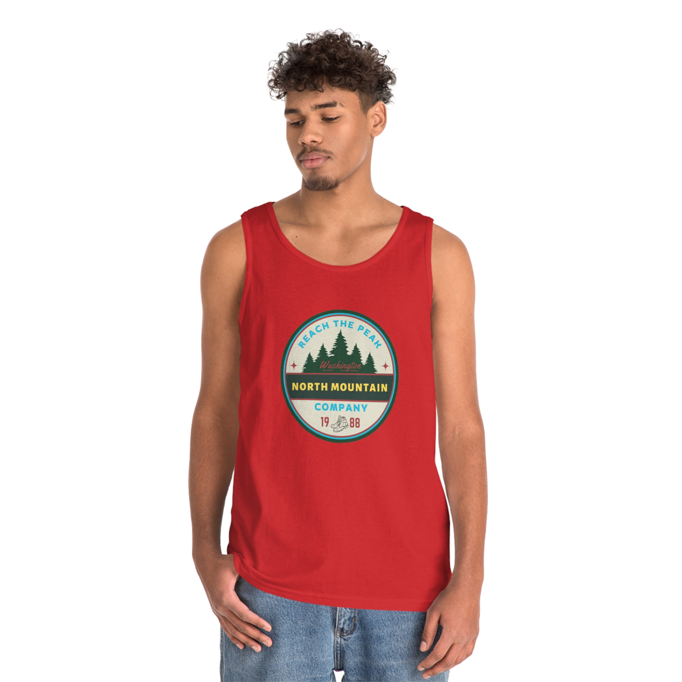 Reach The Peaks Heavy Cotton Tank Top