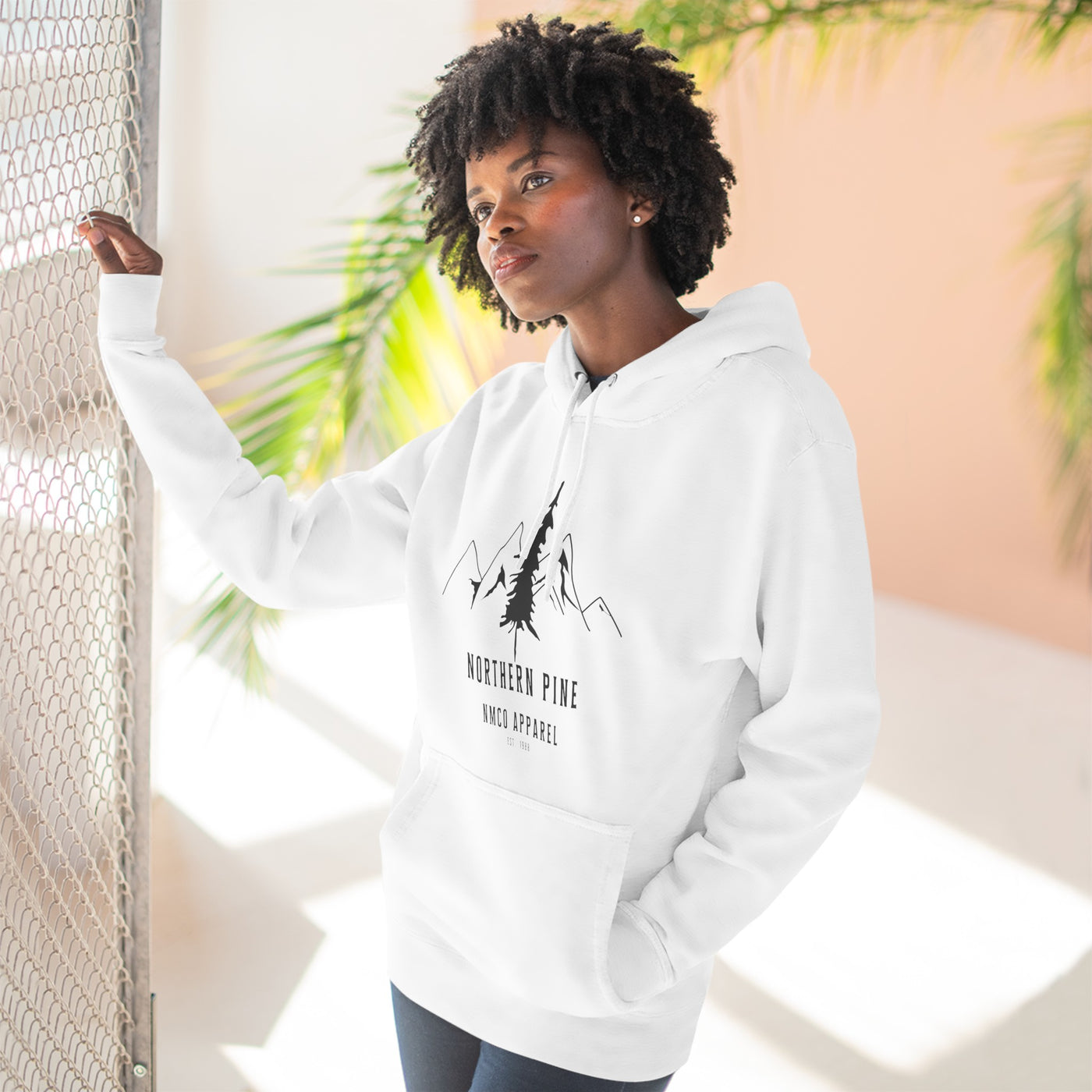 Northern Pines Three-Panel Fleece Hoodie