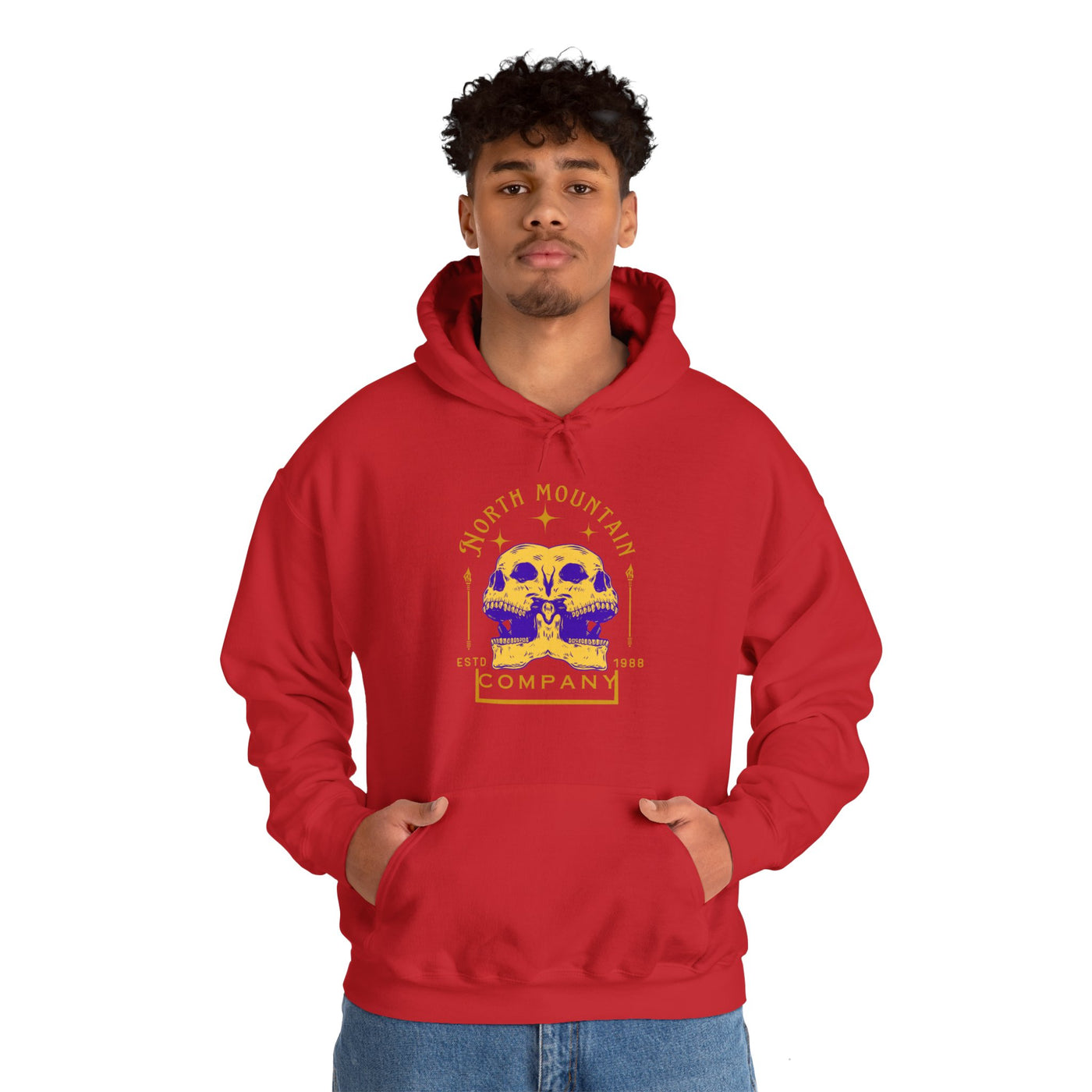 Dueling Skulls Heavy Blend Hoodie