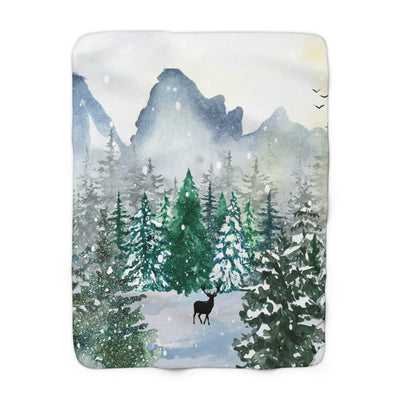 Winter Storm Sherpa Fleece Blanket