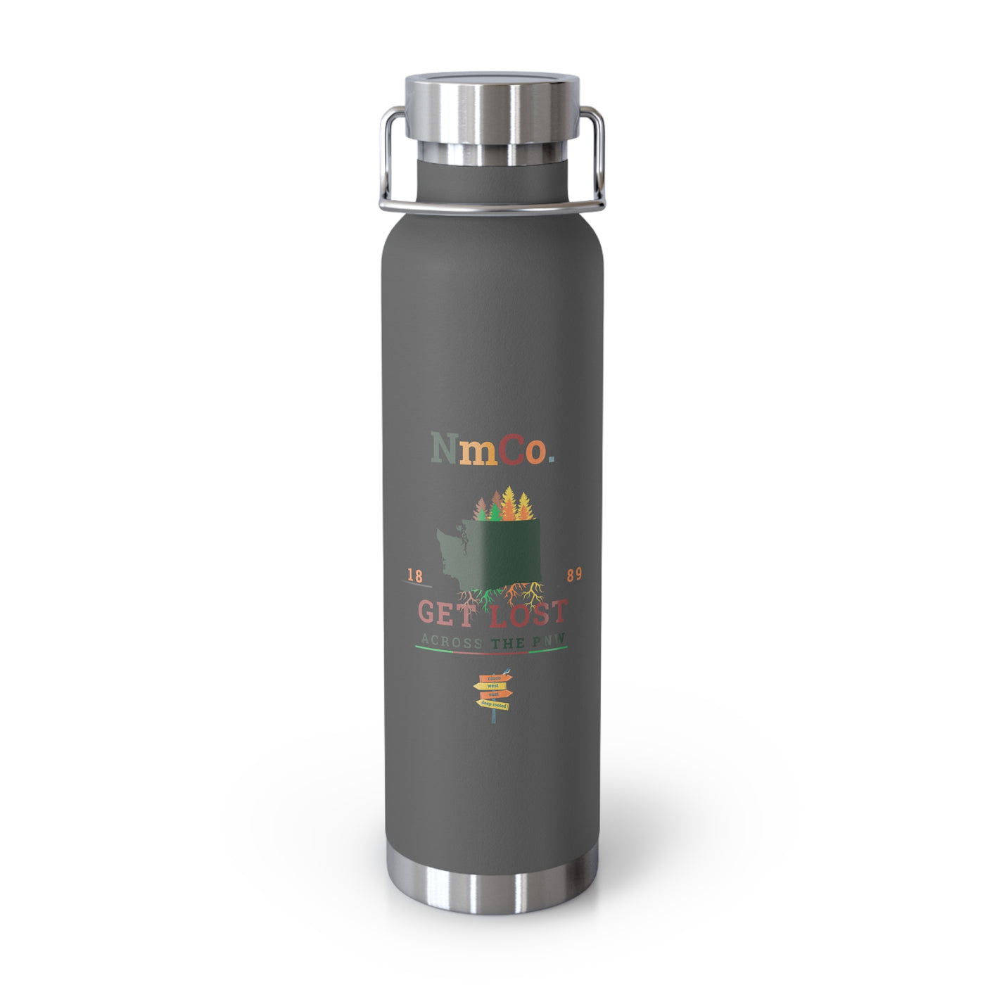 Across The PNW Copper Vacuum Insulated Bottle, 22oz