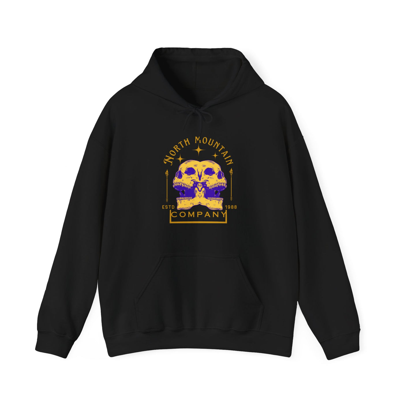 Dueling Skulls Heavy Blend Hoodie