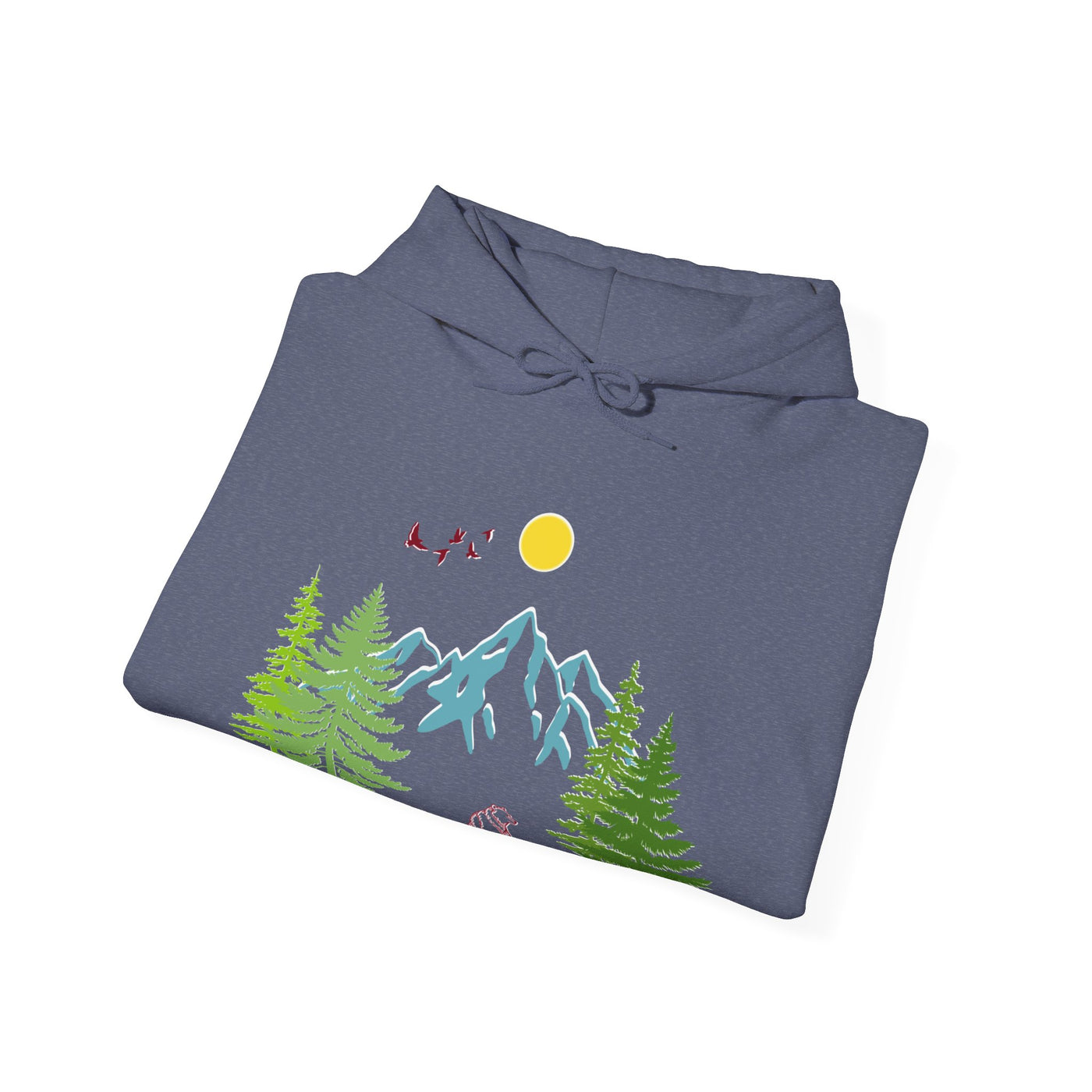 Mother Bear And Her Cubs Heavy Blend™ Hooded Sweatshirt