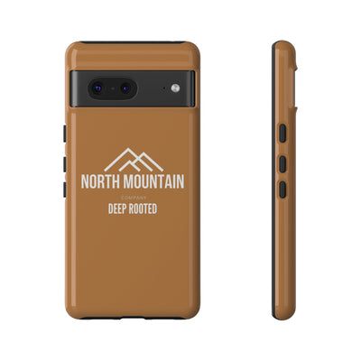 Logo Brown Leather Tough Cases