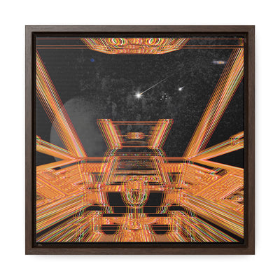 Explosion In Space Canvas Wraps, Square Frame