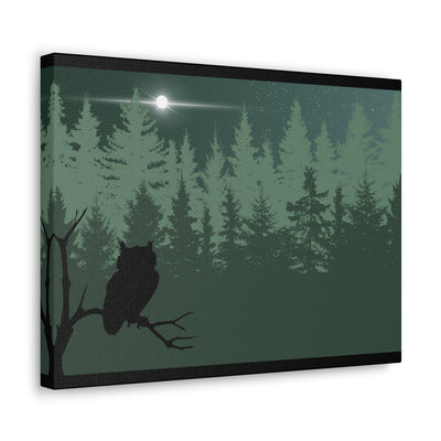 Owl at Midnight Classic Canvas