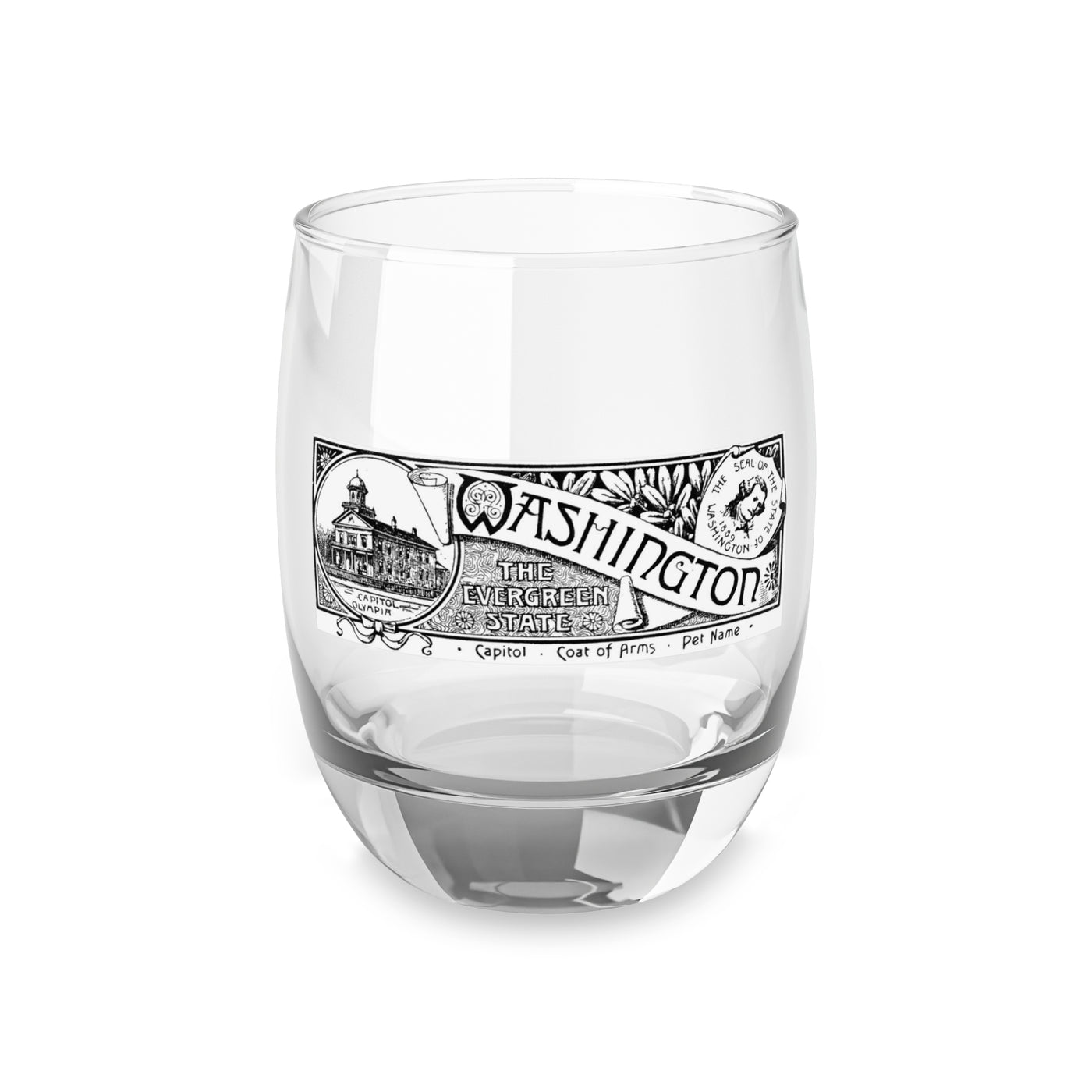 The Evergreen State Whiskey Glass