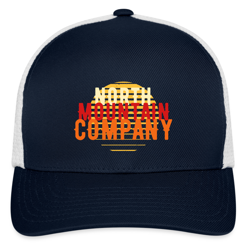 Flexfit Fitted Baseball Cap - navy/white