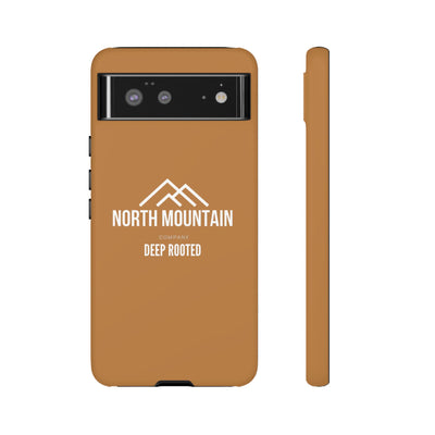 Logo Brown Leather Tough Cases