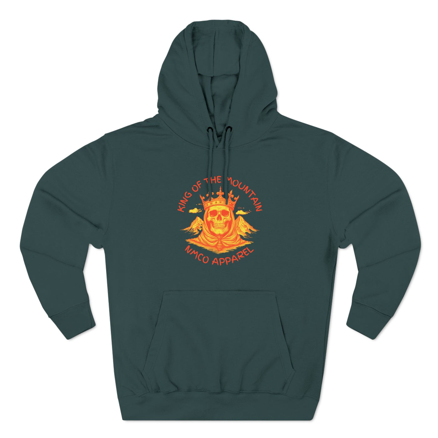 Fleece Hoodie King of PNW Mountains Aggressive Wild Pride