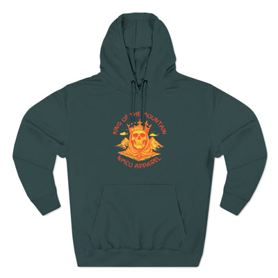 Fleece Hoodie King of PNW Mountains Aggressive Wild Pride