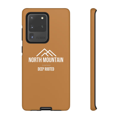 Logo Brown Leather Tough Cases