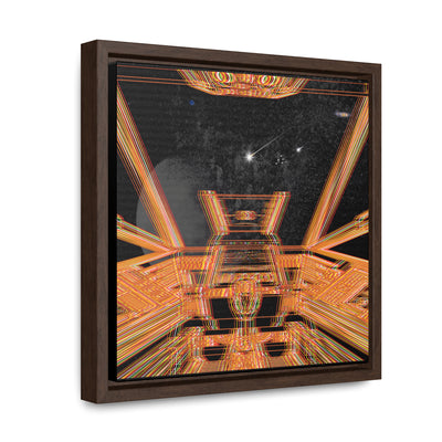 Explosion In Space Canvas Wraps, Square Frame