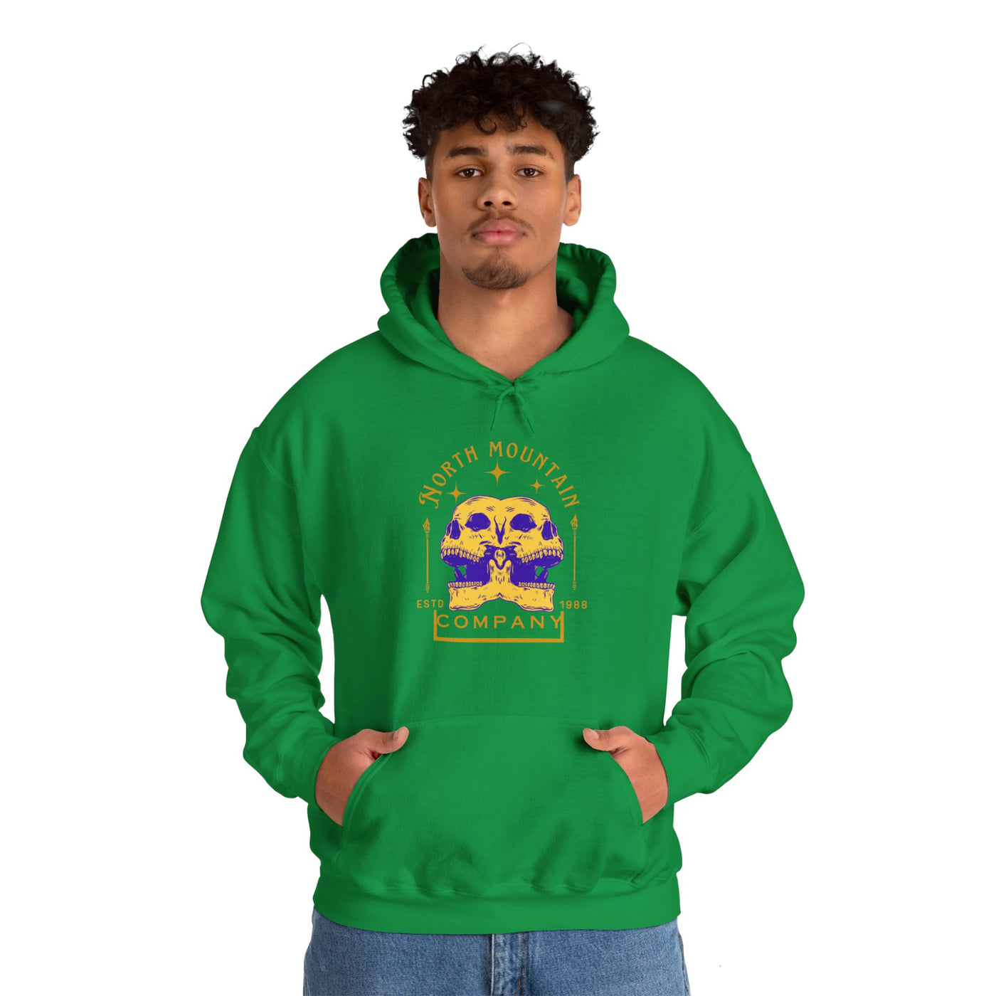 Dueling Skulls Heavy Blend Hoodie