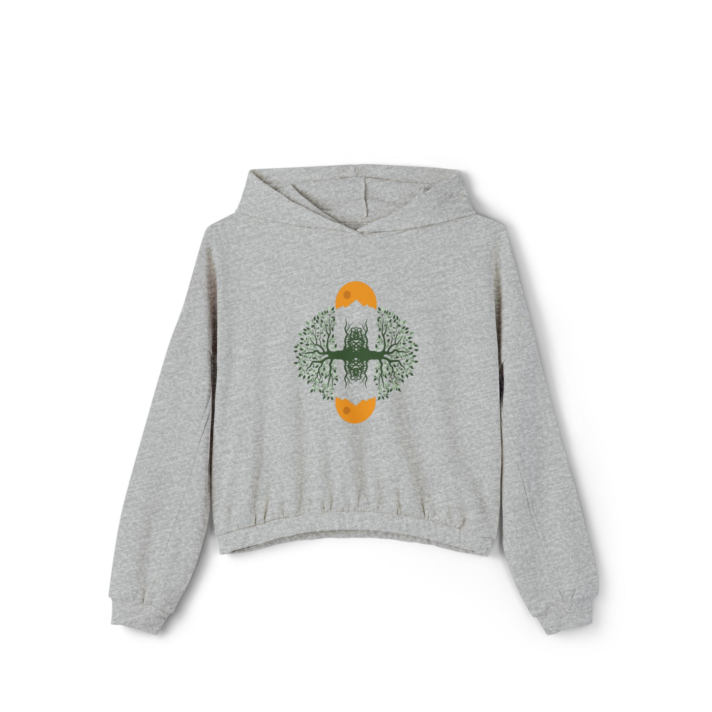 Hatching Sun Cinched Bottom Hoodie