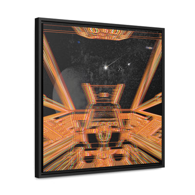 Explosion In Space Canvas Wraps, Square Frame