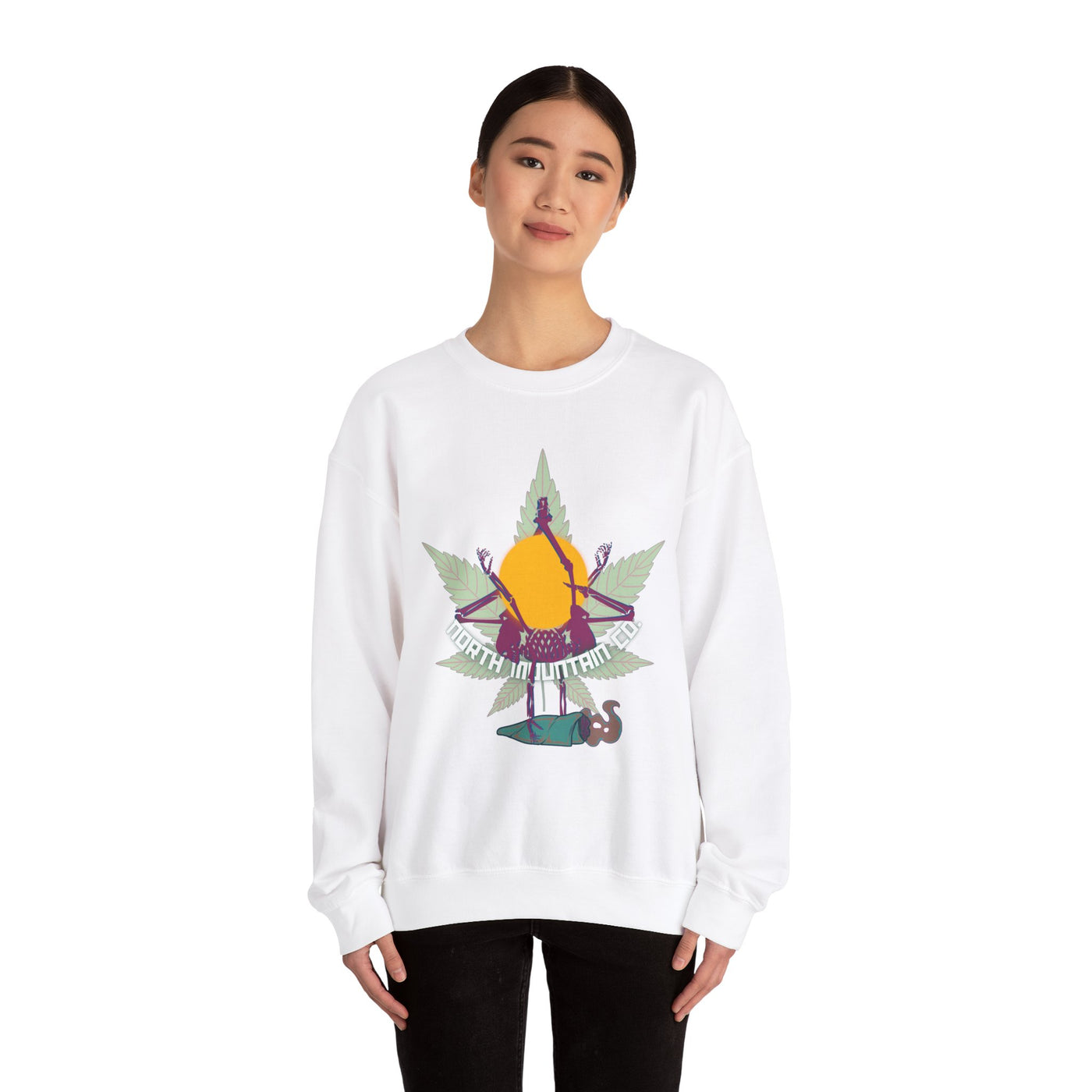 Burn And Turn  Heavy Blend™ Crewneck Sweatshirt