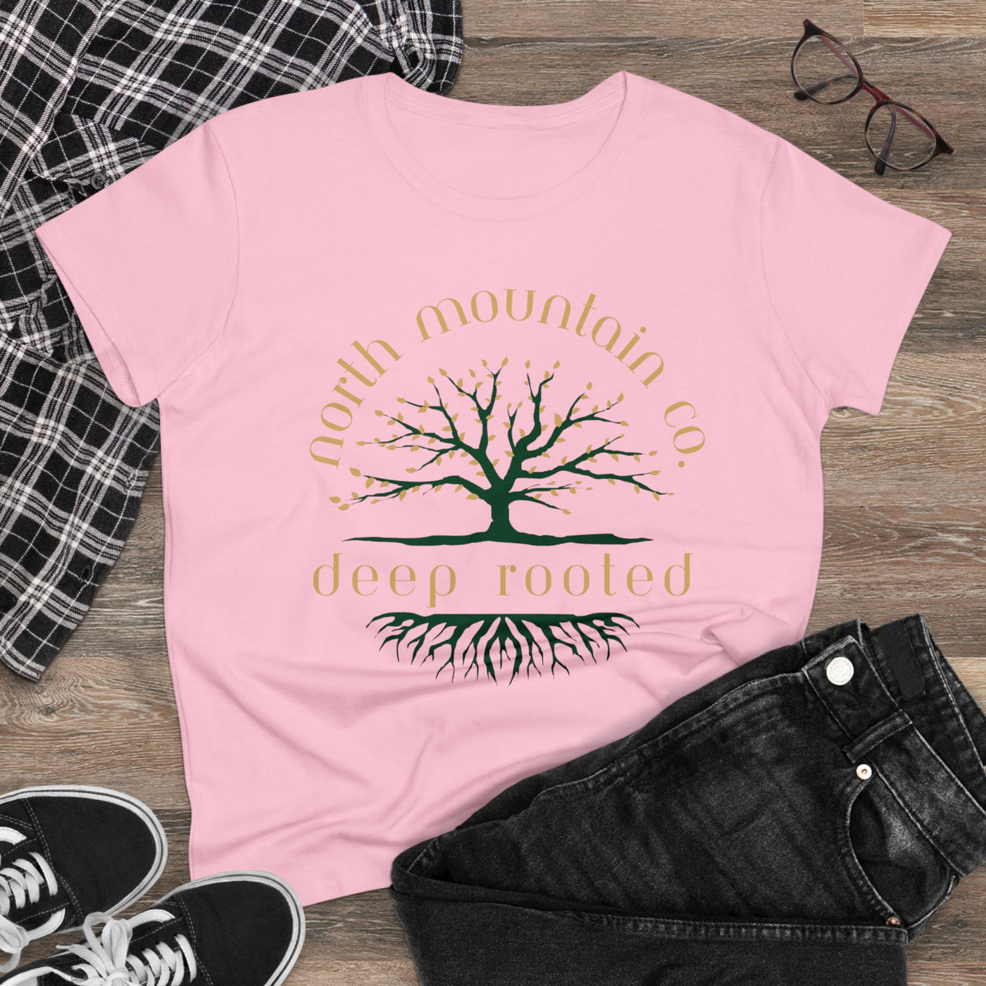 Roots Reach Deep Midweight Cotton Tee