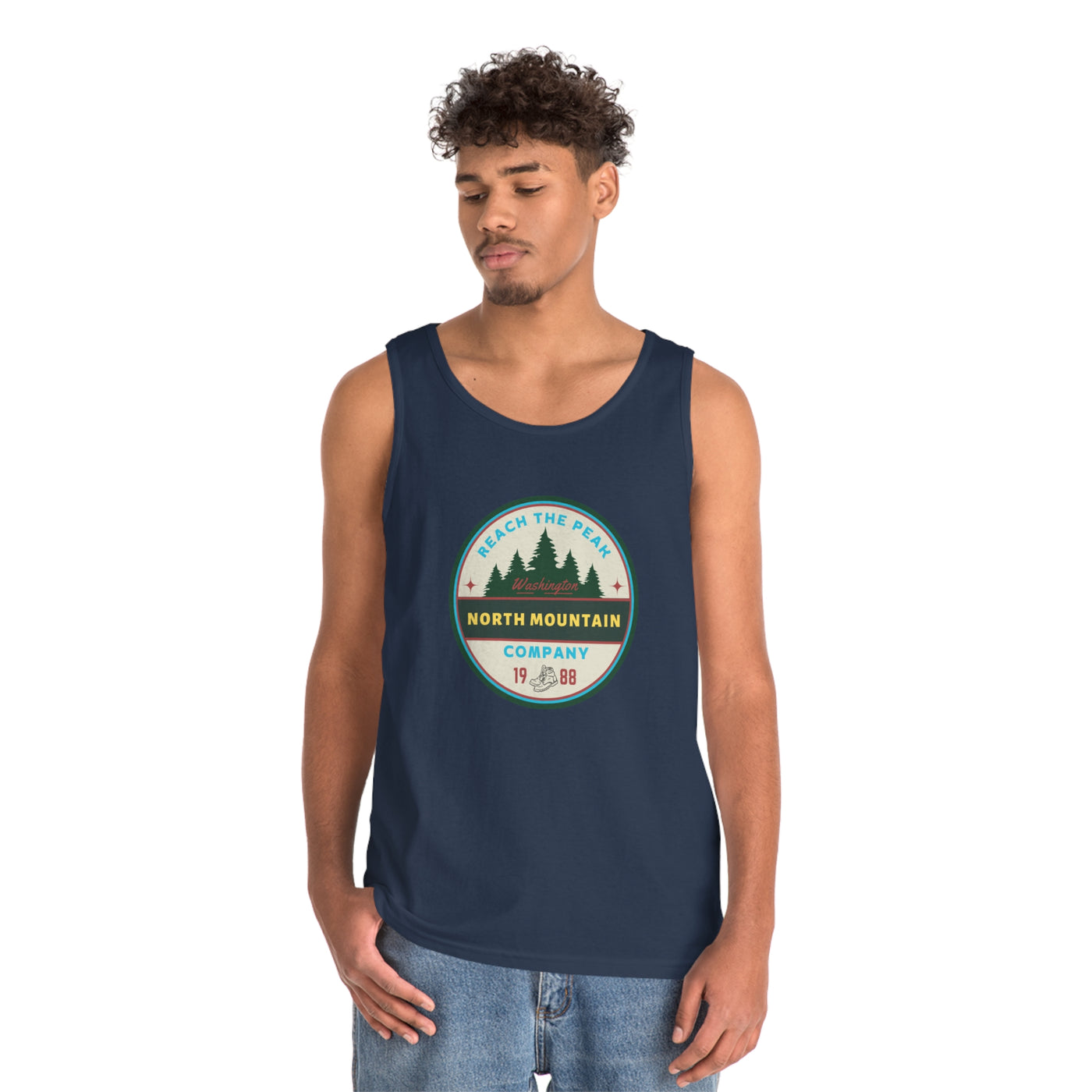 Reach The Peaks Heavy Cotton Tank Top