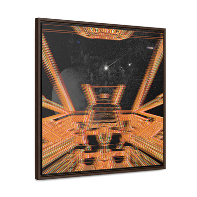 Explosion In Space Canvas Wraps, Square Frame