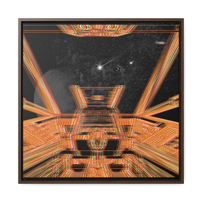 Explosion In Space Canvas Wraps, Square Frame