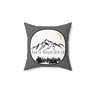 Deer Under Midnight Moon Spun Polyester Square Pillow