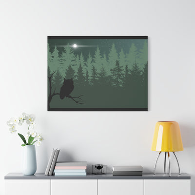 Owl at Midnight Classic Canvas