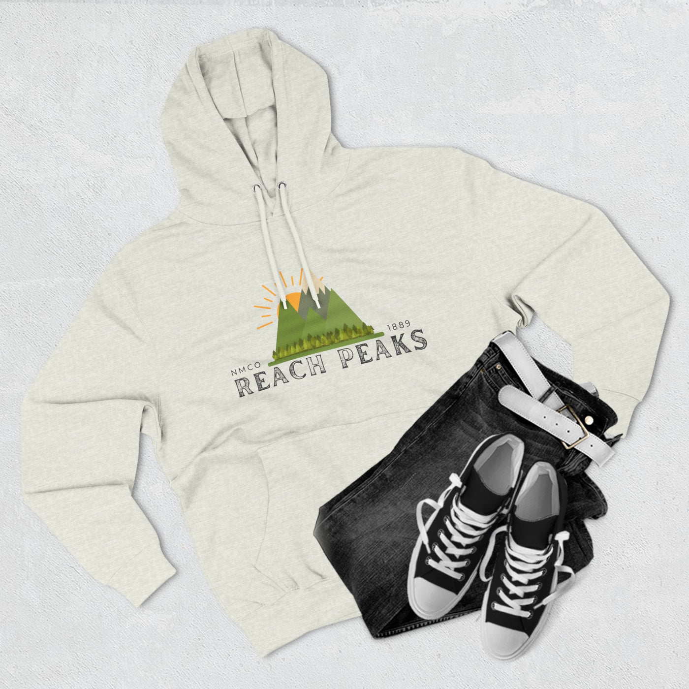 Reach Peaks Three-Panel Fleece Hoodie