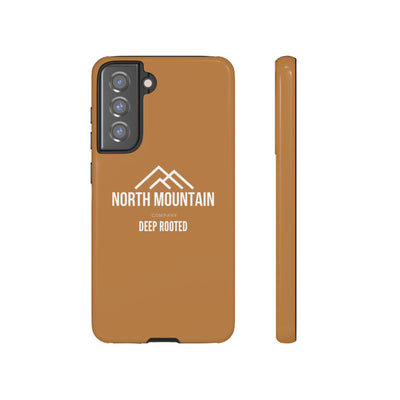 Logo Brown Leather Tough Cases