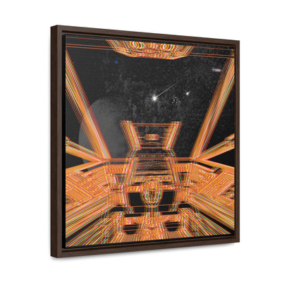 Explosion In Space Canvas Wraps, Square Frame