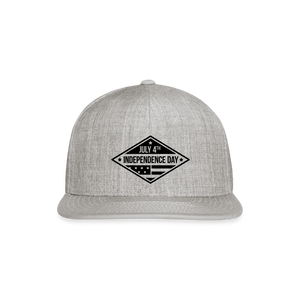 76 Snapback Baseball Cap - heather gray