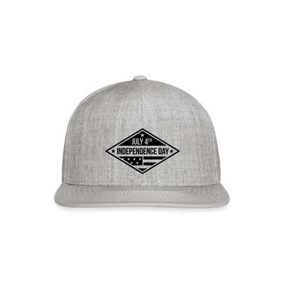 76 Snapback Baseball Cap - heather gray